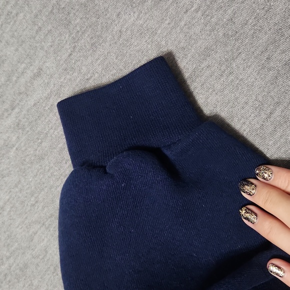 Vintage Y2K Custom Reworked Upcycled Super Crop Oversized Pullover Sweatshirt - Picture 6 of 9